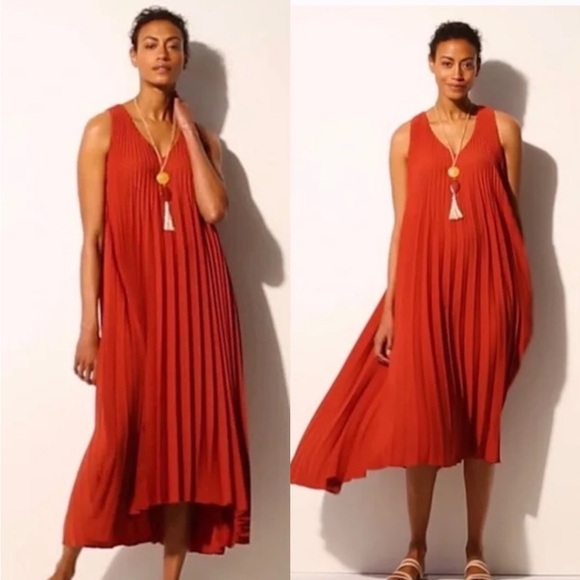 JJILL WEAREVER PLEATED DRESS MP - Picture 3 of 4